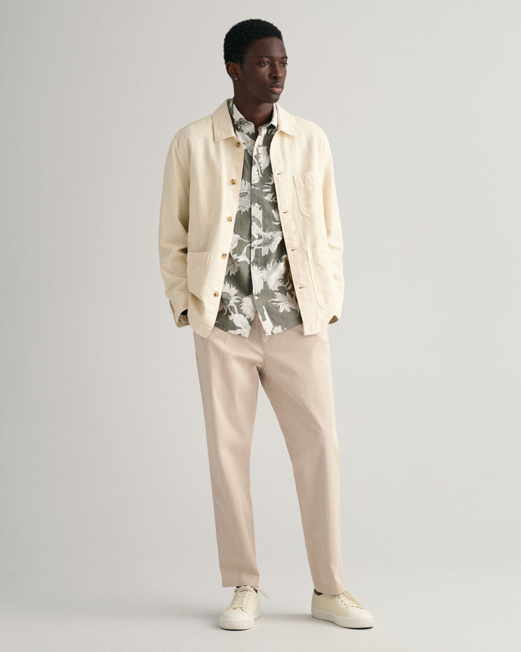 Koszula męska z długim rękawem regular fit zielona