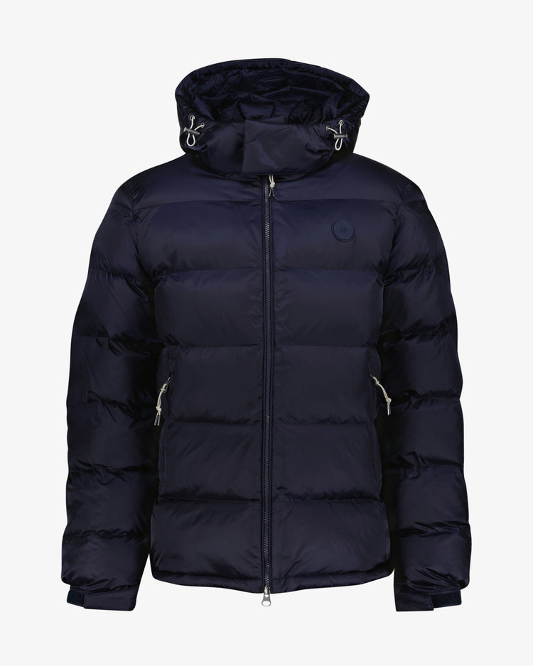 Kurtka męska z kapturem regular fit granatowa