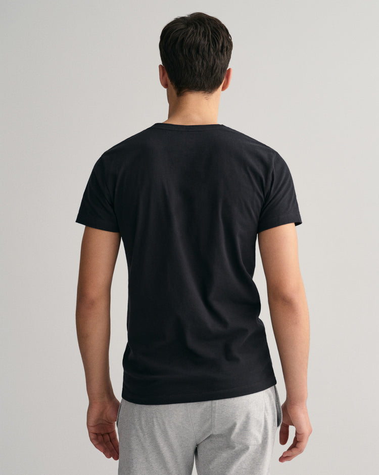 Męski t-shirt z dekoltem w kształcie litery V, dwupak