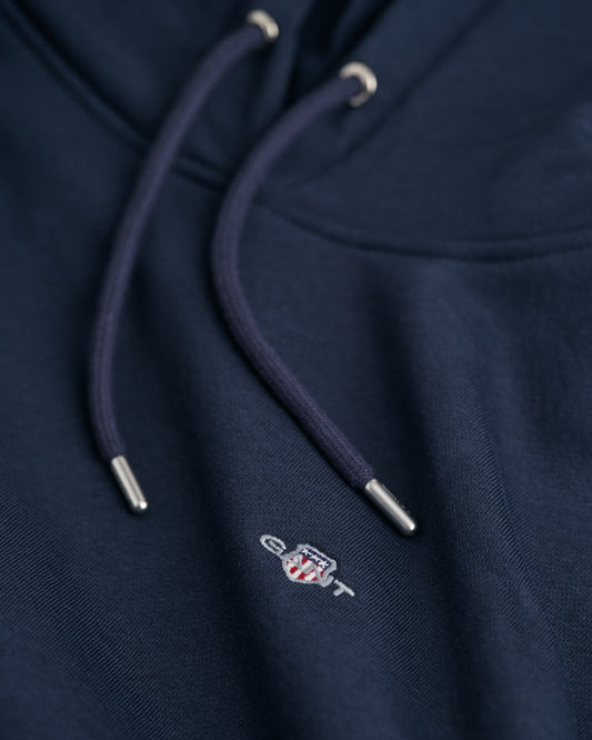 Bluza damska z kapturem relaxed fit granatowa