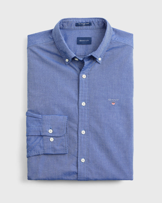 Koszula męska z długim rękawem granatowa