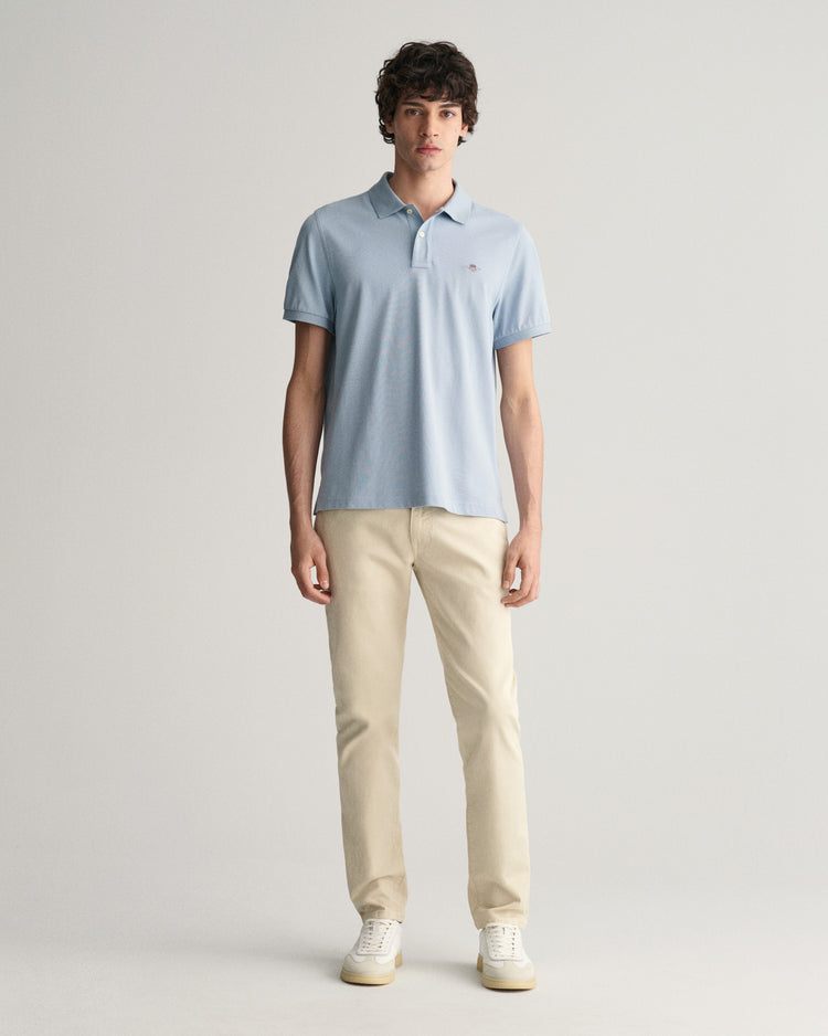 Koszulka polo regular fit z piki