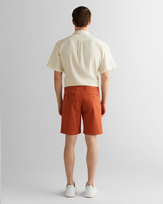 Szorty męskie slim fit pomarańczowe