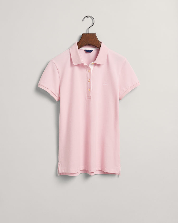 Koszulka polo z piki z kołnierzykiem w kontrastowym kolorze