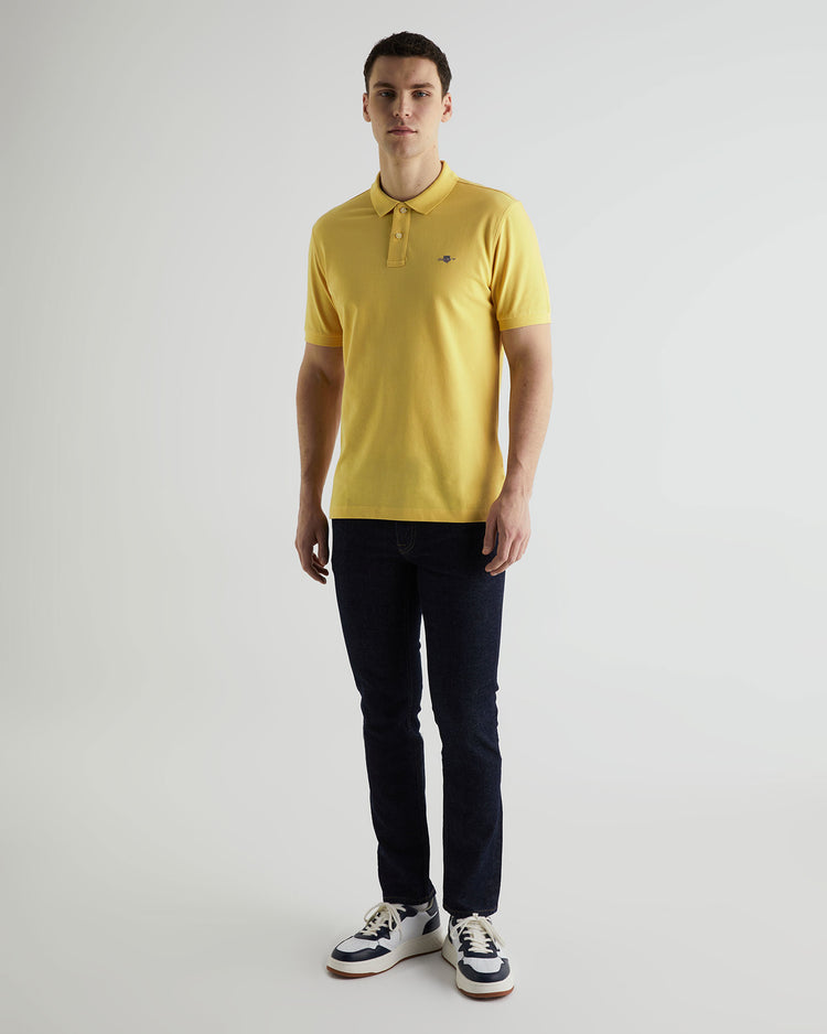Koszulka polo regular fit z piki