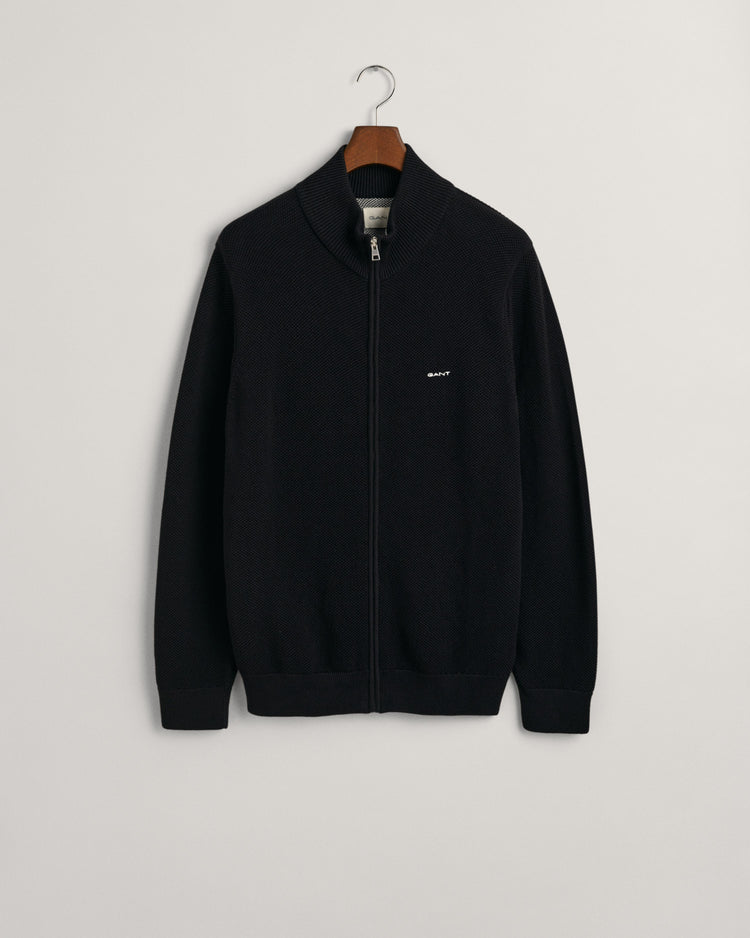 Kardigan z bawełny Piqué rozpinany