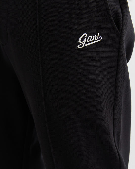 Bawełniane spodnie dresowe męskie regular fit czarne