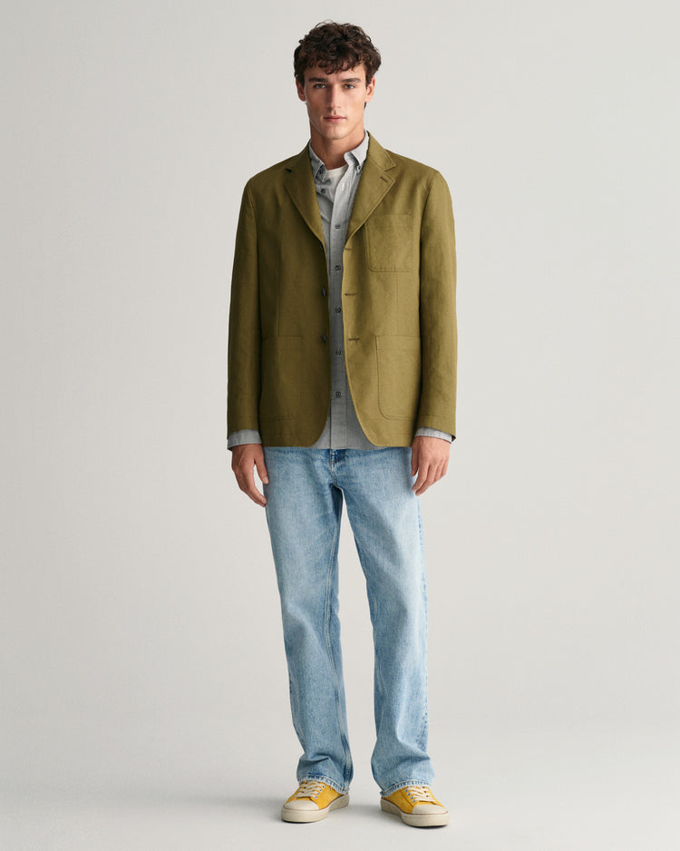 Koszula męska w paski z długim rękawem regular fit czarna