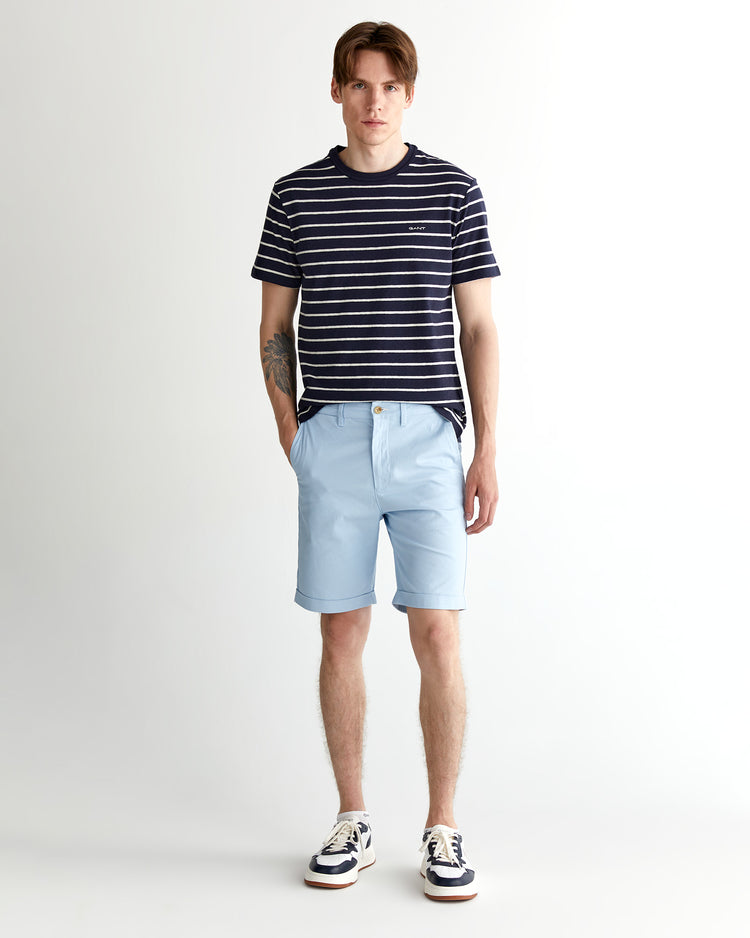 Szorty męskie slim fit niebieskie