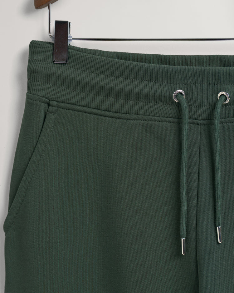 Męskie zielone spodnie dresowe o kroju relaxed fit