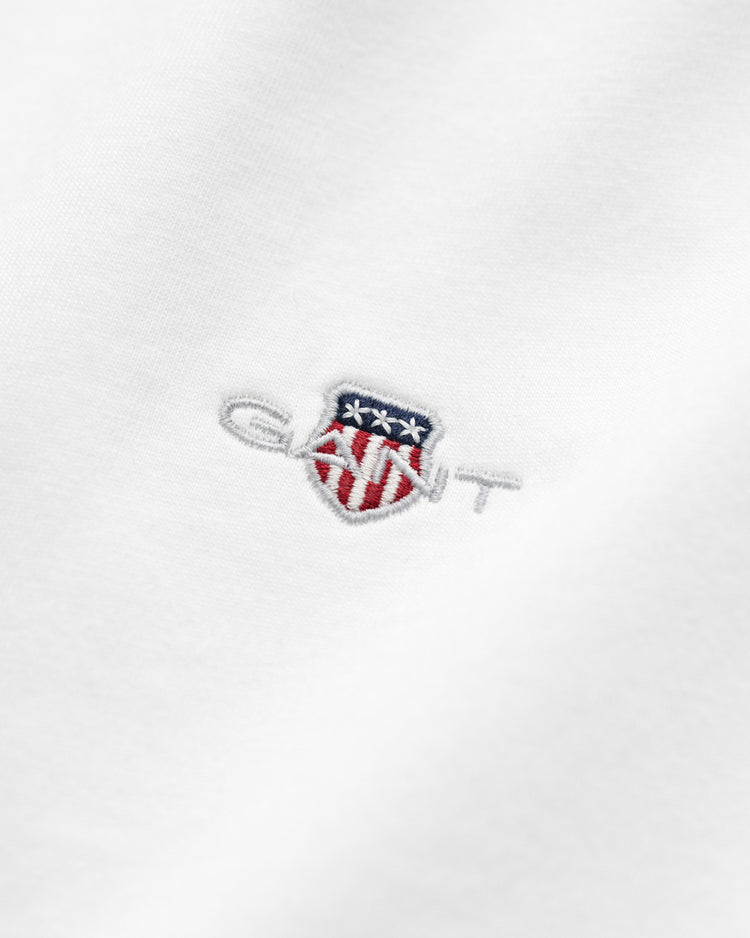 T-shirt męski z okrągłym dekoltem regular fit biały