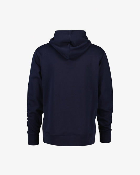 Bluza męska z kapturem regular fit niebieska