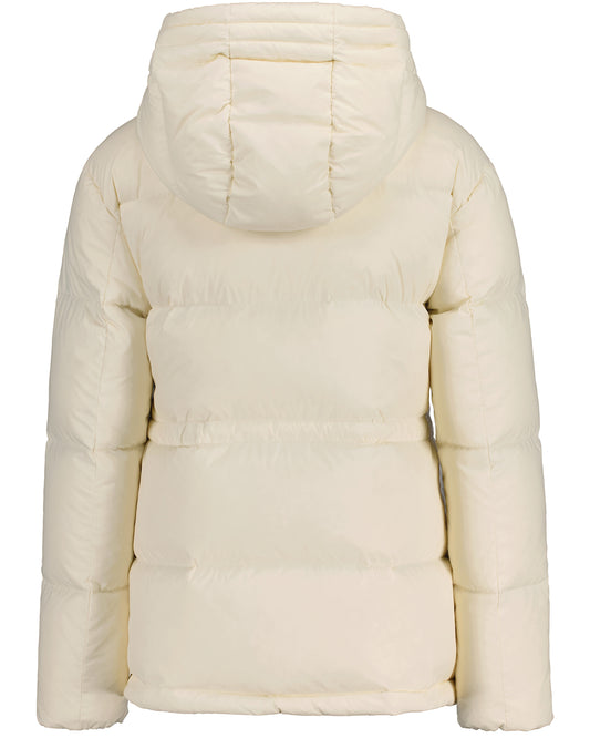 Kurtka damska z kapturem regular fit kremowa