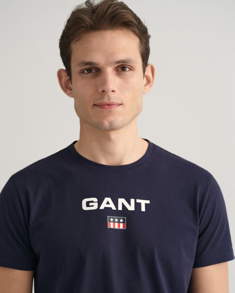 Dżersejowy T-shirt z okrągłym dekoltem