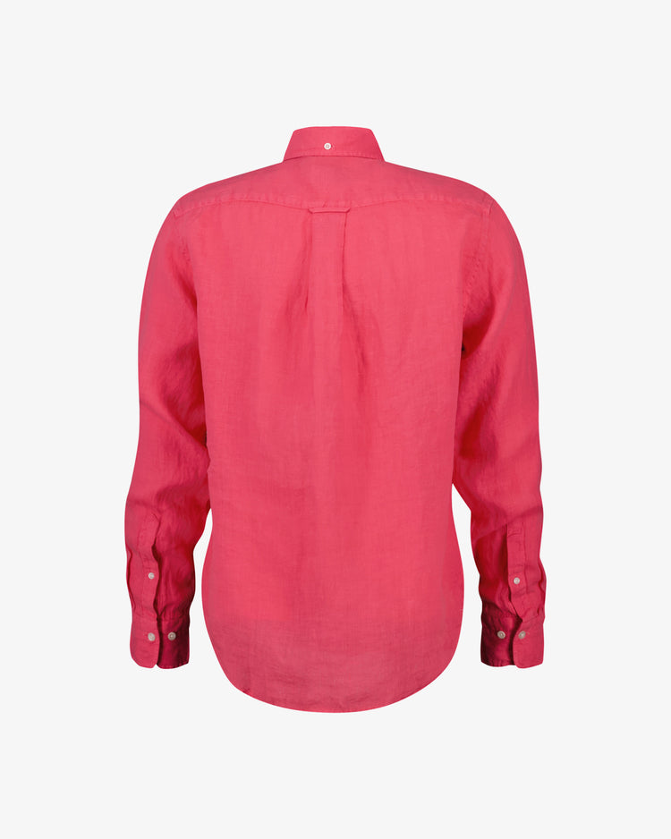 Koszula męska z długim rękawem regular fit różowa