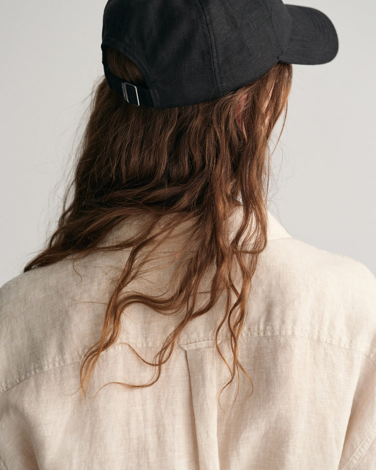 Spódnica damska z kołnierzykiem polo relaxed fit beżowa