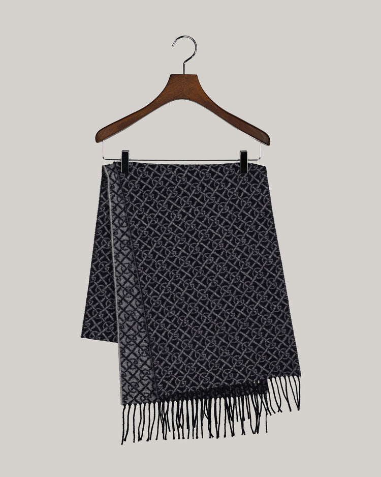 Szaliki unisex granatowe