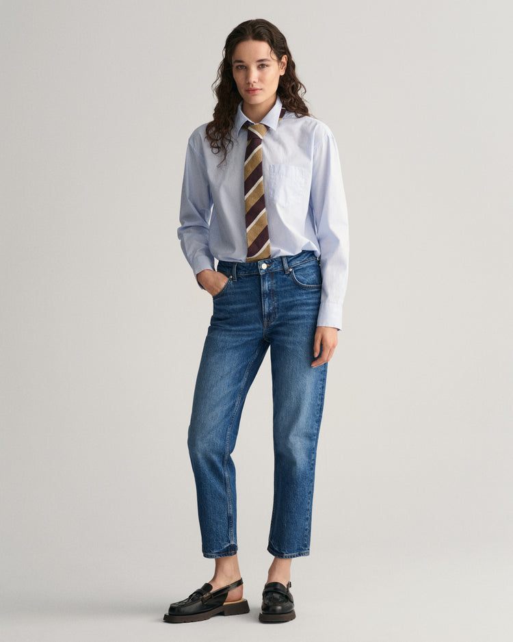 Niebieskie jeansy slim fit