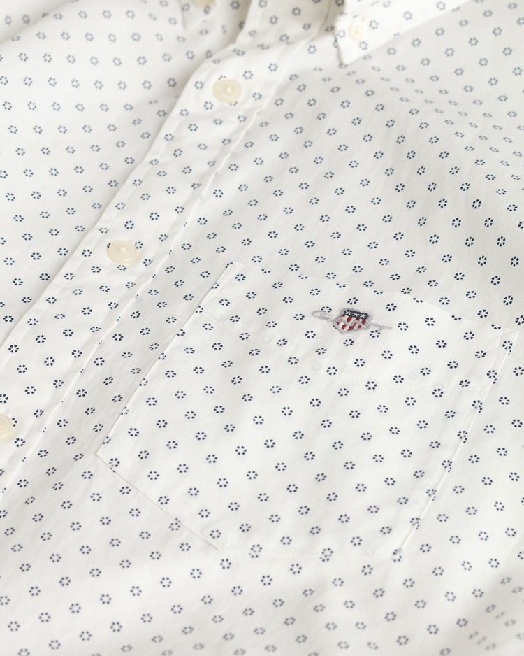 Bawełniana koszula męska z długim rękawem beżowa