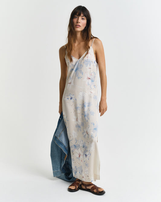 Sukienka damska z dekoltem V bez rękawów regular fit różowa