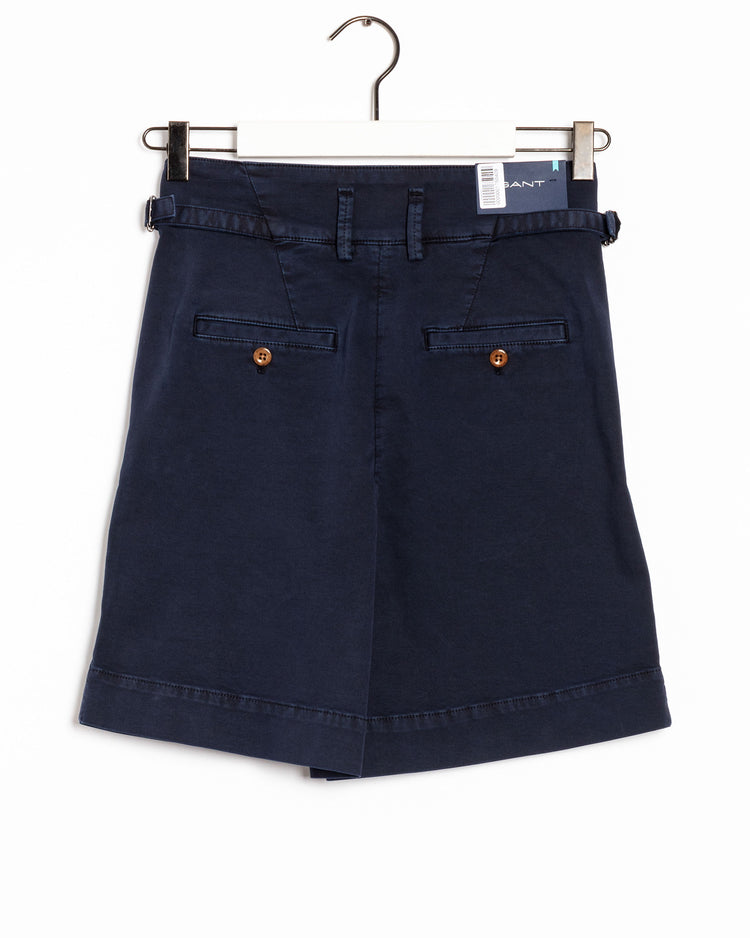 Bawełniane szorty damskie relaxed fit granatowe