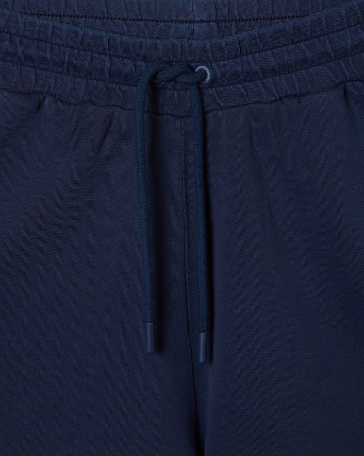 Bawełniane szorty damskie regular fit granatowe