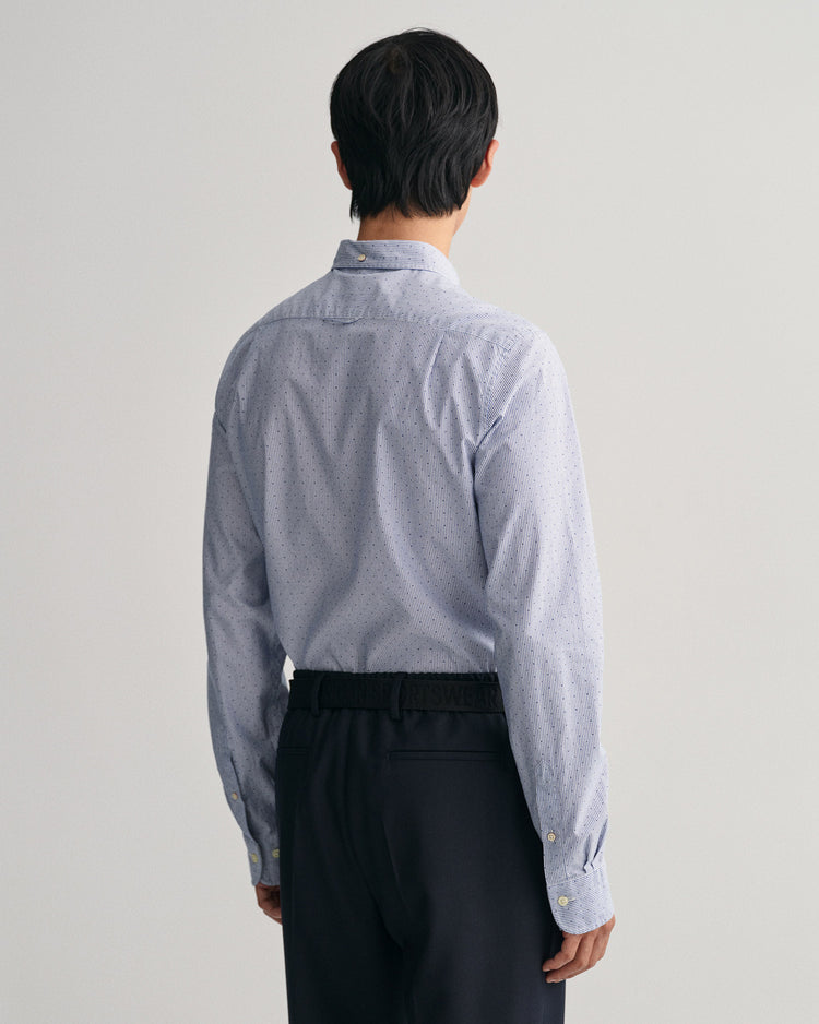 Koszula maklerka w kropki slim fit