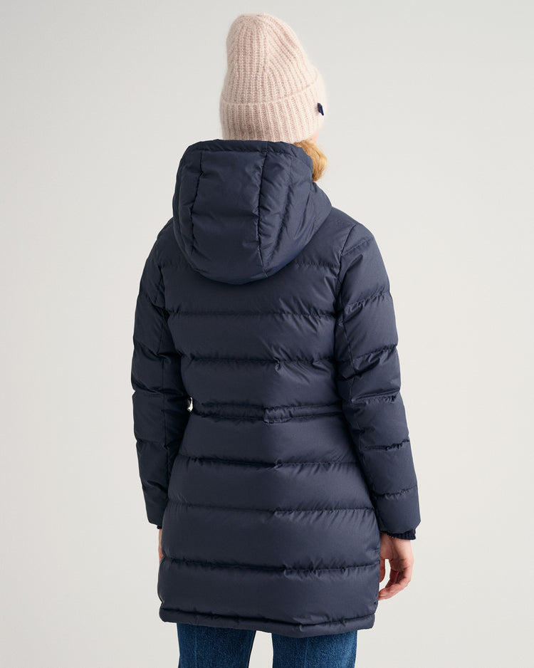 Kurtka damska z długim rękawem z zamkiem granatowa