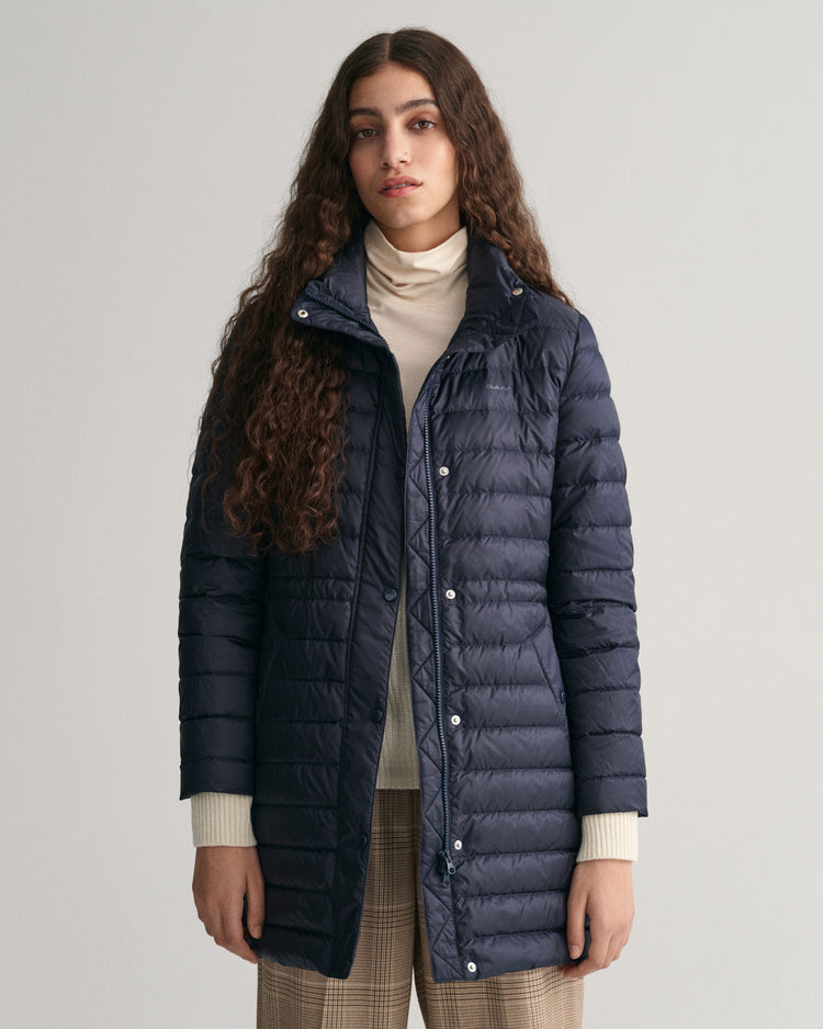 Kurtka damska z nadrukiem, z kołnierzem ze stójką i długim rękawem regular fit