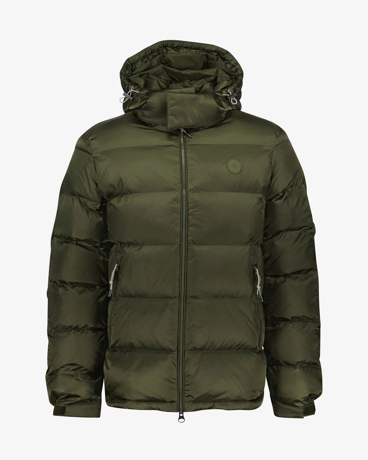 Kurtki męskie z kapturem regular fit zielone