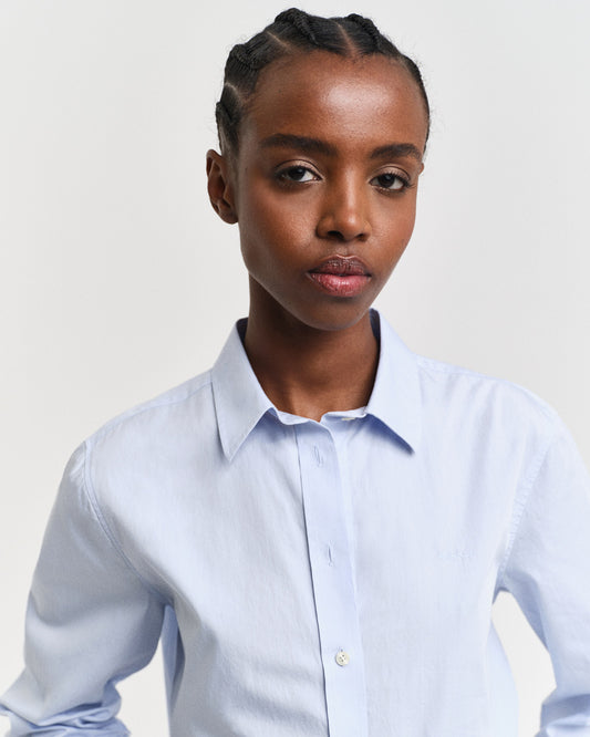 Koszula damska z długim rękawem regular fit granatowa