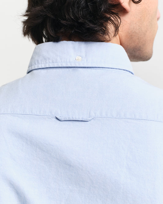 Koszula męska z długim rękawem slim fit niebieska