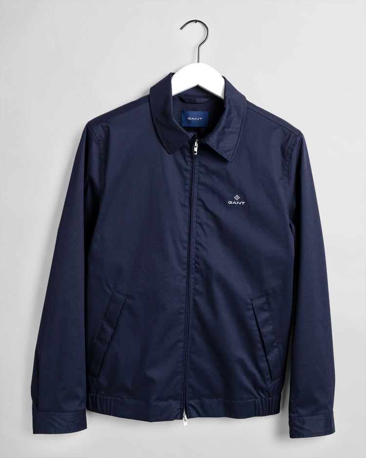 Kurtka męska z zamkiem i długim rękawem granatowa