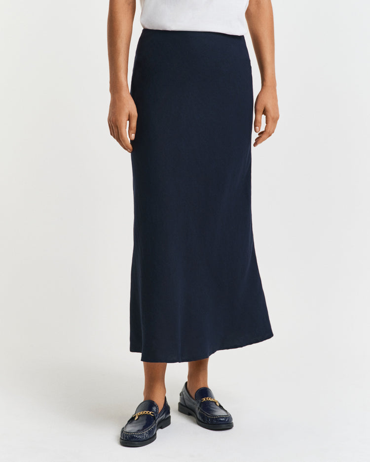 Spódnica damska regular fit granatowa