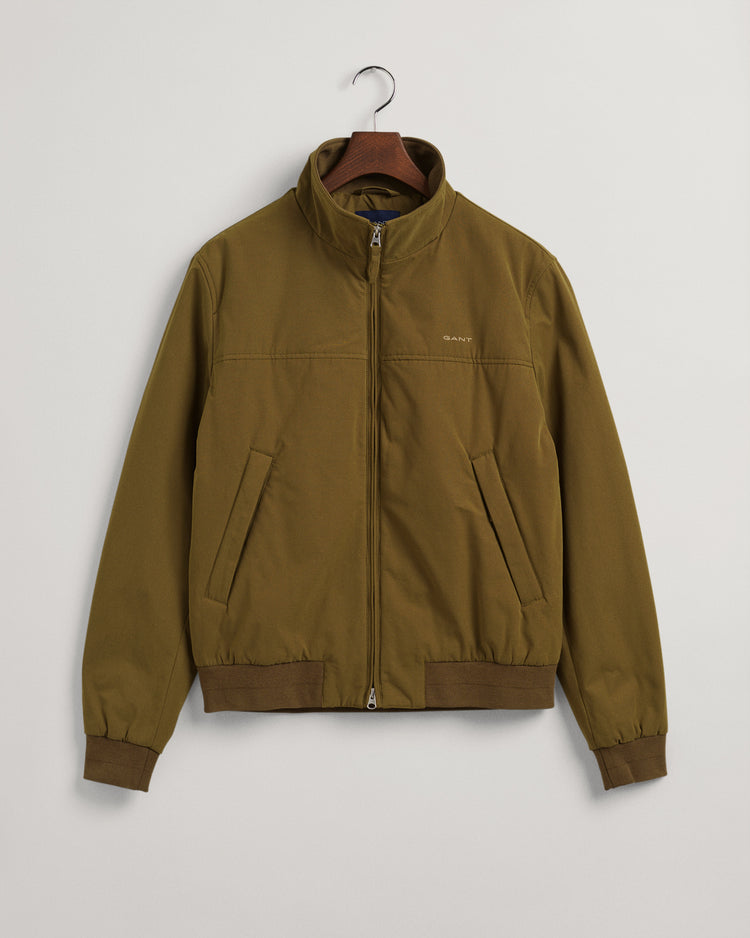 Kurtka męska z zamkiem regular fit zielona