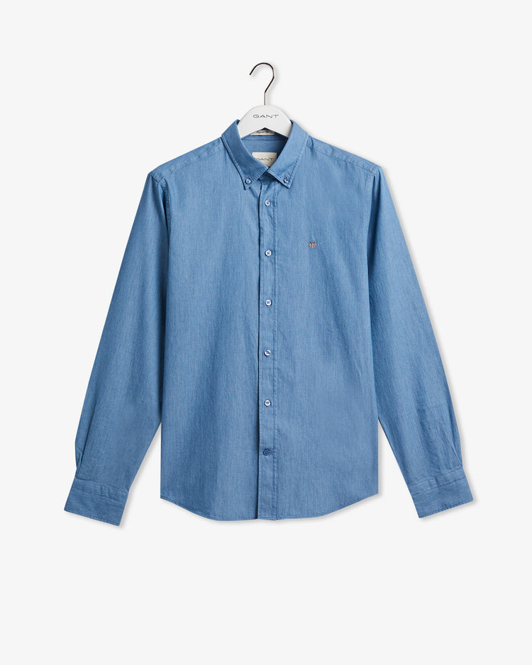 Koszula męska z długim rękawem regular fit niebieska