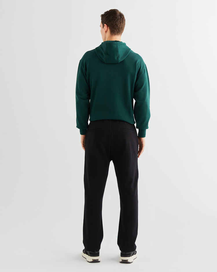 Bawełniane spodnie dresowe męskie regular fit czarne