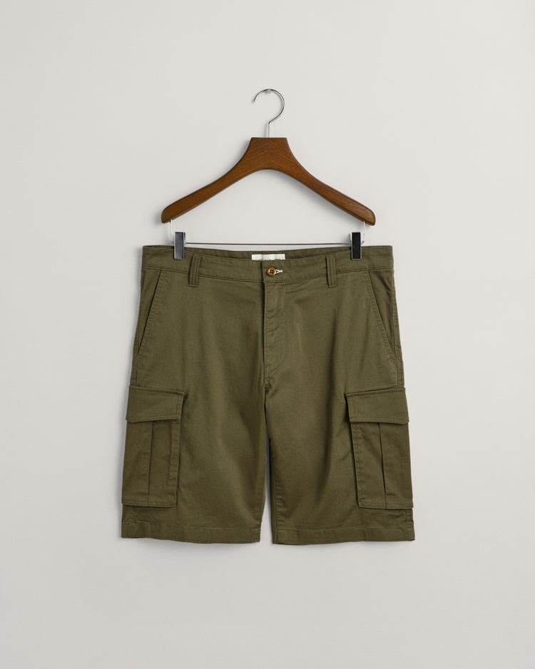 Szorty męskie relaxed fit zielone