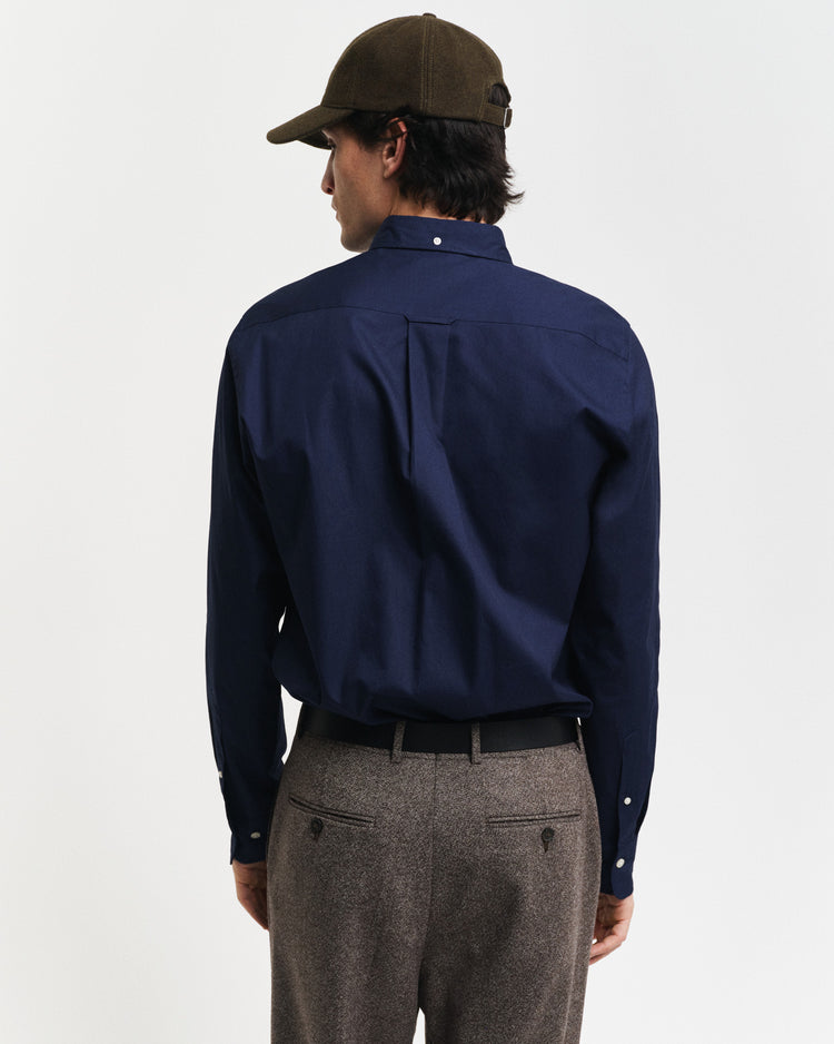 Koszula męska z długim rękawem regular fit granatowa