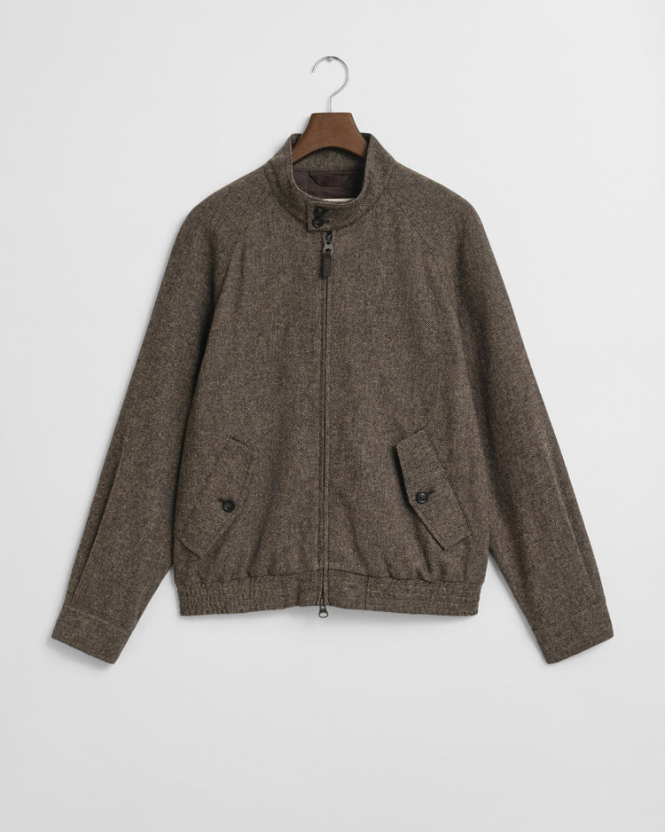Kurtka męska ze stójką i długim rękawem regular fit khaki