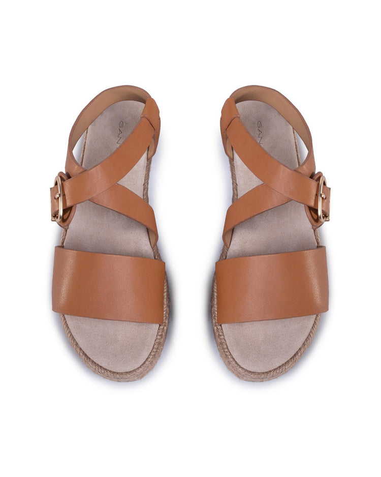 Sandały damskie brązowe