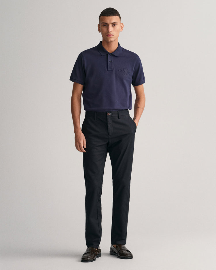 Spodnie męskie slim fit czarne