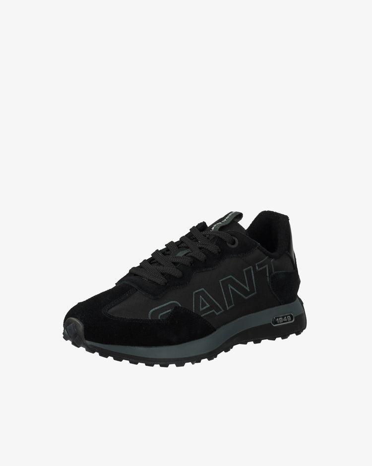 Buty sportowe męskie z nadrukiem czarne