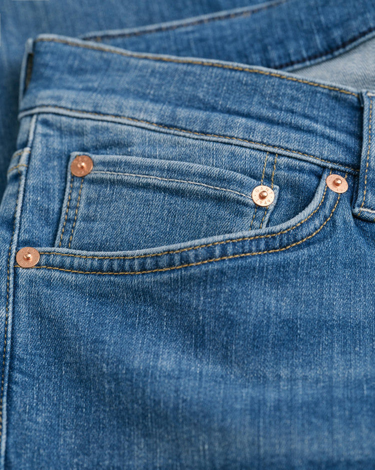 Spodnie jeansowe męskie extra slim fit niebieskie