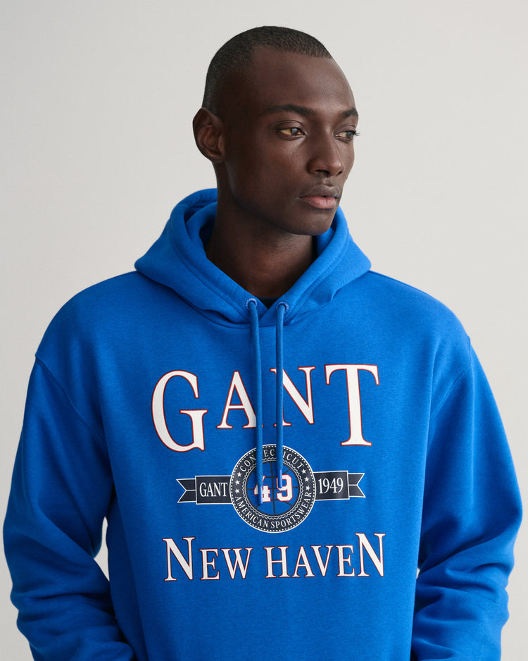 Bluza z kapturem i nadrukiem Retro Crest