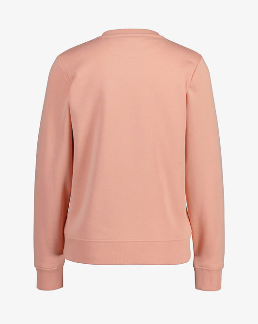 Bluza damska z nadrukiem regular fit pomarańczowa