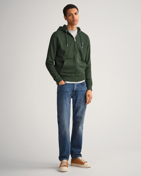 Męska granatowa rozpinana bluza regular fit