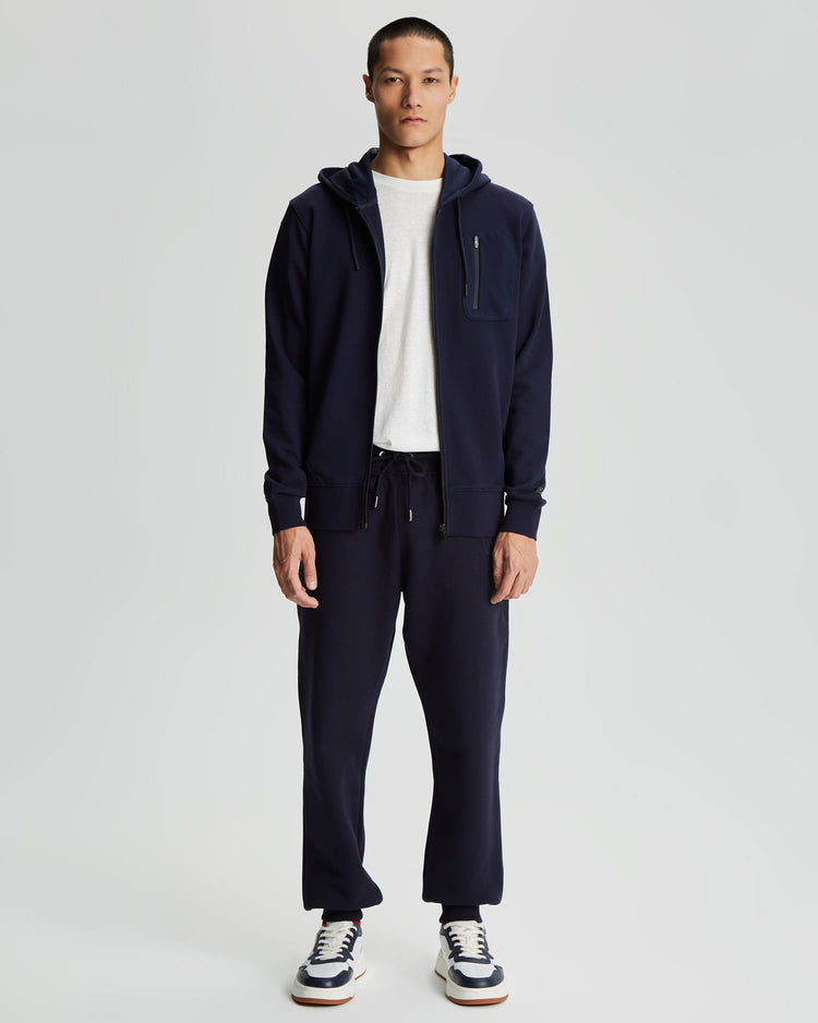 Bawełniana bluza męska z kapturem z nadrukiem regular fit