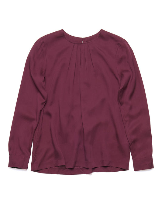 Koszula damska z długim rękawem fieletowa