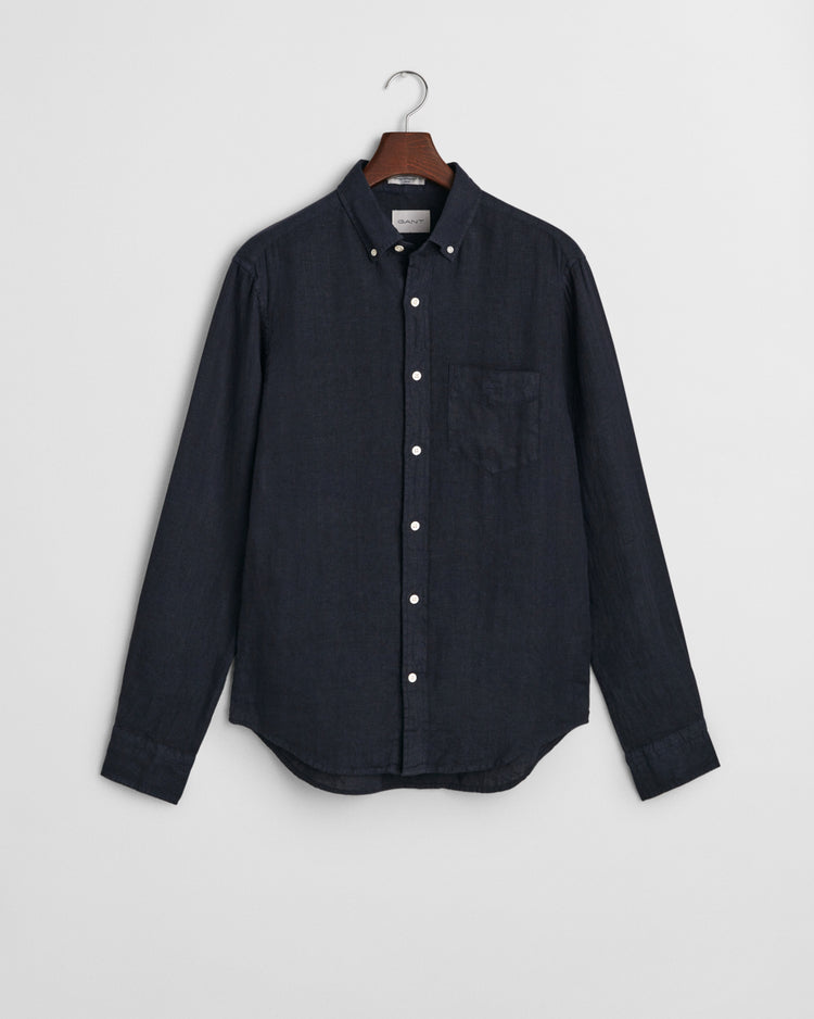 Koszula męska z długim rękawem regular fit granatowa